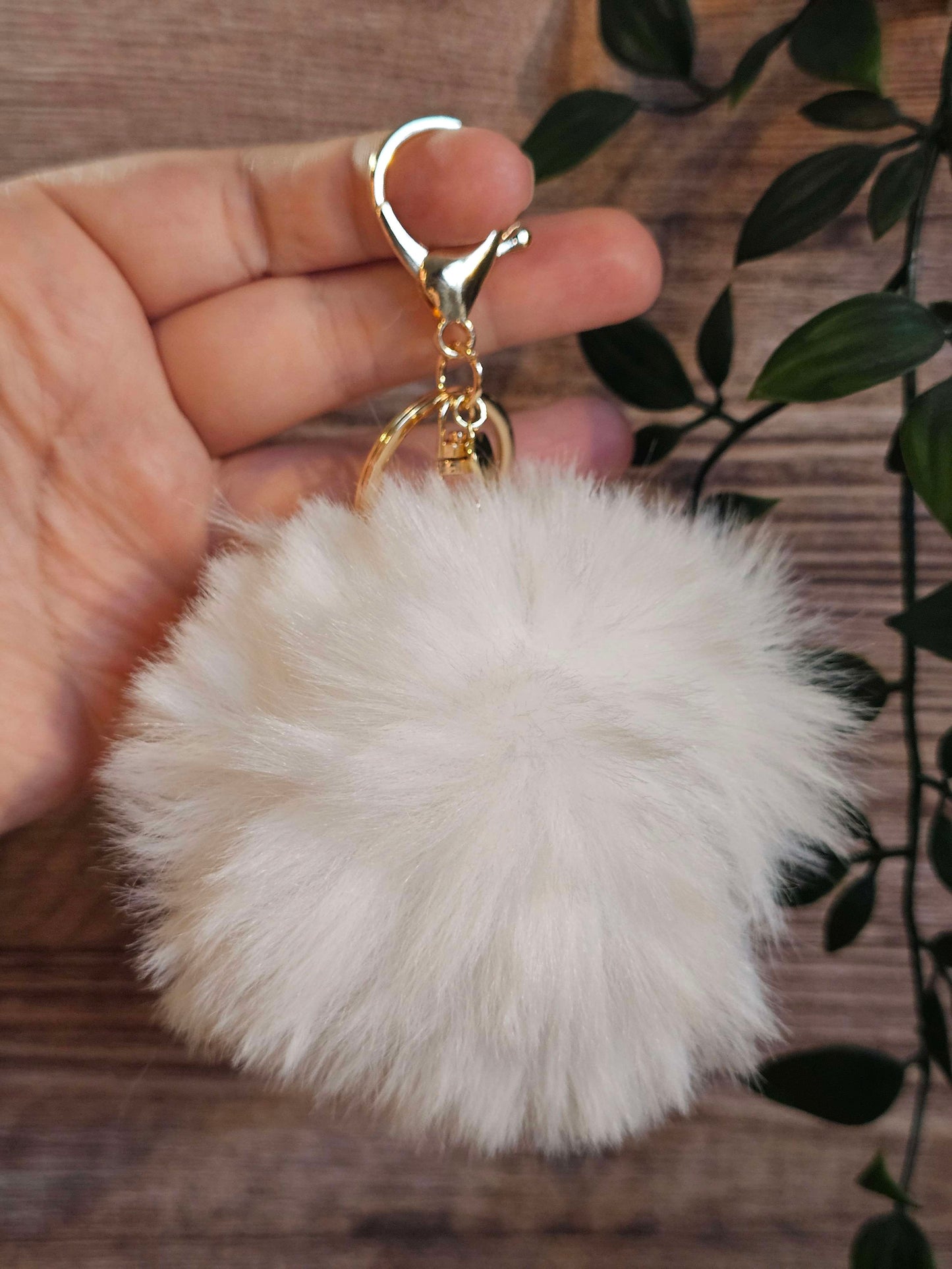 White 10cm Soft Pom