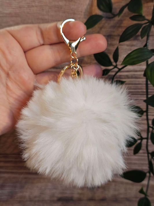 White 10cm Soft Pom